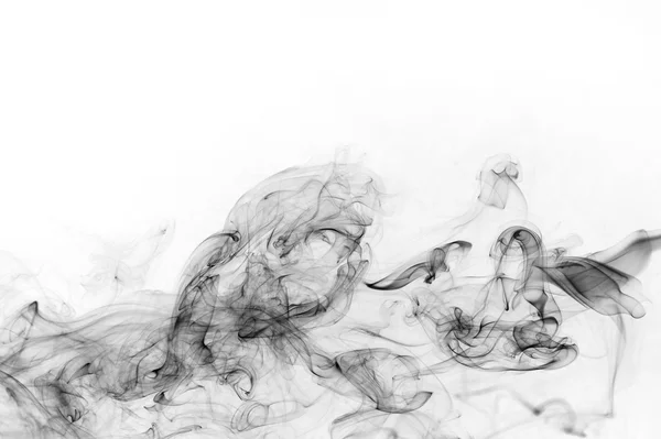 Абстрактный черный дым — стоковое фото