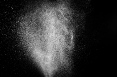 siyah zemin soyut su spreyi