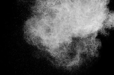 siyah zemin soyut su spreyi