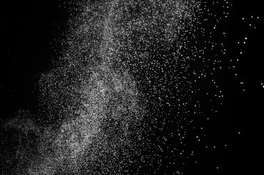 siyah zemin soyut su spreyi