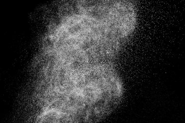 siyah zemin soyut su spreyi