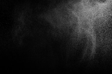 siyah zemin soyut su spreyi