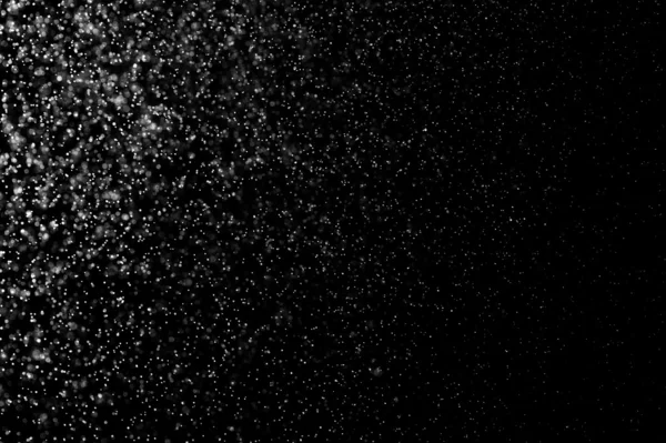 Pulvérisation Eau Abstraite Sur Fond Noir — Photo