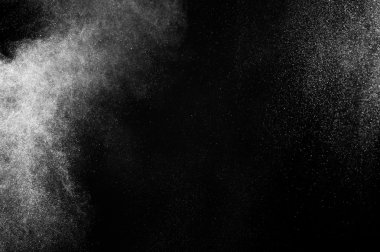 siyah zemin soyut su spreyi