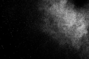 siyah zemin soyut su spreyi