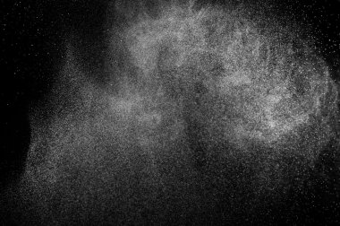 siyah zemin soyut su spreyi