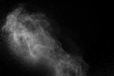 siyah zemin soyut su spreyi