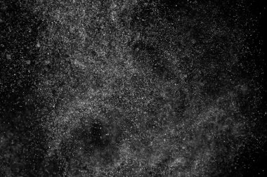 siyah zemin soyut su spreyi