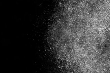 siyah zemin soyut su spreyi