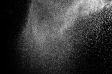 siyah zemin soyut su spreyi