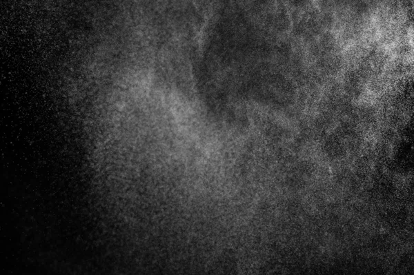 黑色背景上的抽象水喷雾 — 图库照片