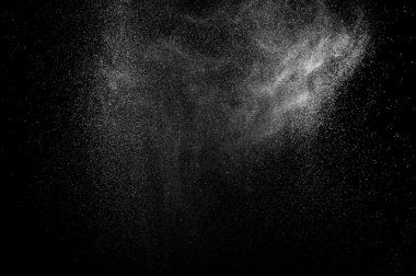 siyah zemin soyut su spreyi