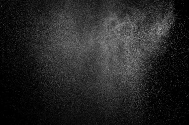 siyah zemin soyut su spreyi