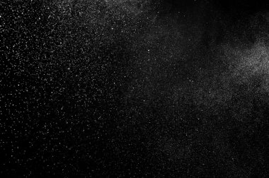 siyah zemin soyut su spreyi