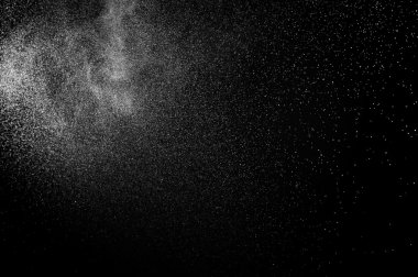 siyah zemin soyut su spreyi