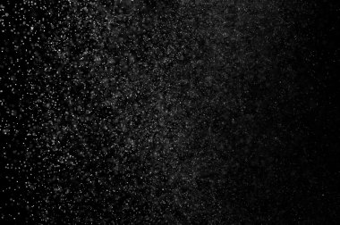 siyah zemin soyut su spreyi