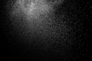 siyah zemin soyut su spreyi