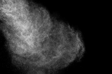 siyah zemin soyut su spreyi