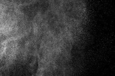 siyah zemin soyut su spreyi