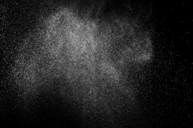 siyah zemin soyut su spreyi