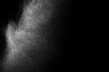 siyah zemin soyut su spreyi