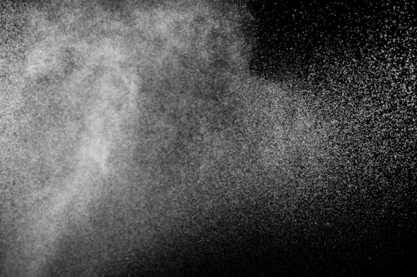 Spray Água Abstrato Sobre Fundo Preto — Fotografia de Stock