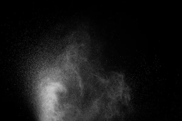 Abstraktes Wasserspray Auf Schwarzem Hintergrund — Stockfoto