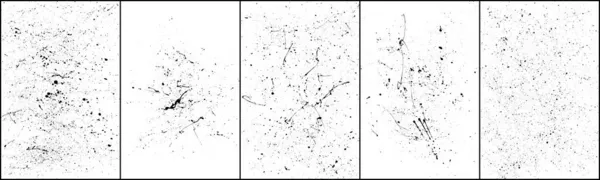 Conjunto Manchas Negras Aisladas Blanco Salpicadura Tinta Cepillos Gotitas Fondo — Archivo Imágenes Vectoriales