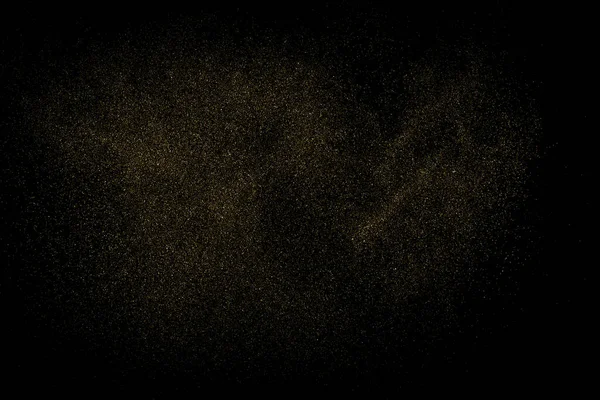 ブラックを基調としたゴールドグリッターテクスチャ 黄金の星屑 琥珀色の粒子 輝く雨 ベクターイラスト Eps — ストックベクタ