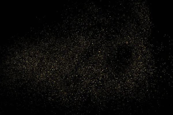 Текстура Золота Черном Фоне Золотая Звездная Пыль Цвет Янтарных Частиц — стоковый вектор