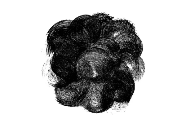 白を基調とした黒抽象的なペイントストロークをインク デジタルで生成された画像 ベクターデザイン要素 イラスト Eps — ストックベクタ