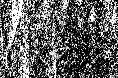 Sıkıntılı siyah beyaz doku. Koyu kumlu doku. Tek renkli arka plan. Toz tabakası desenli. Tahıl gürültüsü partikülleri. Paslı efekt. Grunge tasarım elementleri. Vektör illüstrasyonu, EPS 10.