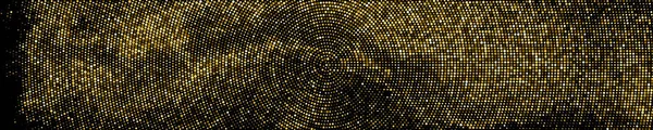 Gold Glitter Halftone Dotted Backdrop Abstraktes Kreisförmiges Retromuster Pop Art — Stockvektor