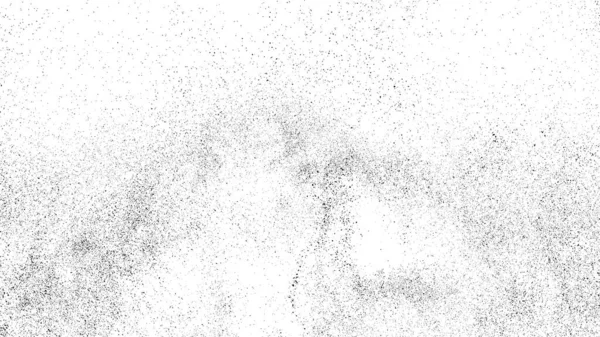 Textura Negra Angustiada Textura Granulada Oscura Sobre Fondo Blanco Superposición — Vector de stock