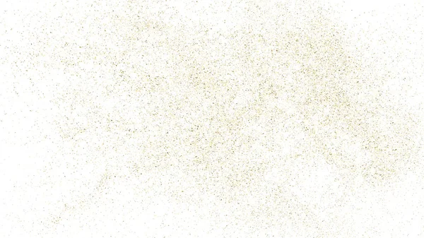 Gold Glitter Textura Isolada Branco Amber Particles Color Contexto Comemorativo — Vetor de Stock