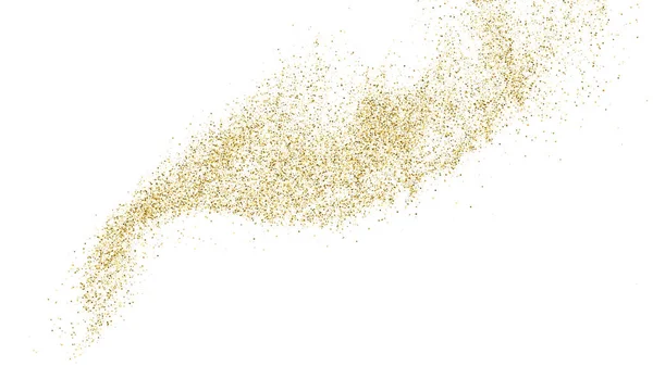 Texture Pailletée Isolée Sur Blanc Paillettes Couleur Dorée Contexte Festif — Image vectorielle