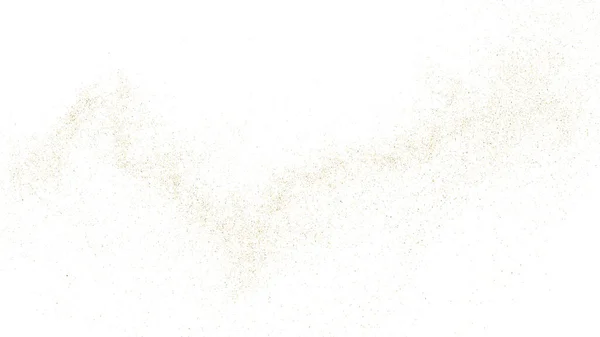ホワイトに分離されたゴールドグリッターテクスチャ 琥珀色の粒子 記念すべき背景 コンフェッティの黄金爆発 テキストをオーバーレイ デジタル生成画像 ベクターイラスト Eps — ストックベクタ