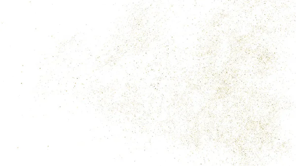 Gold Glitter Textura Isolada Branco Amber Particles Color Contexto Comemorativo — Vetor de Stock