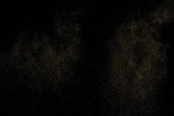 Золотий Блиск Текстури Ізольовані Чорному Тлі Золотий Зір Бурштиновий Колір — стоковий вектор