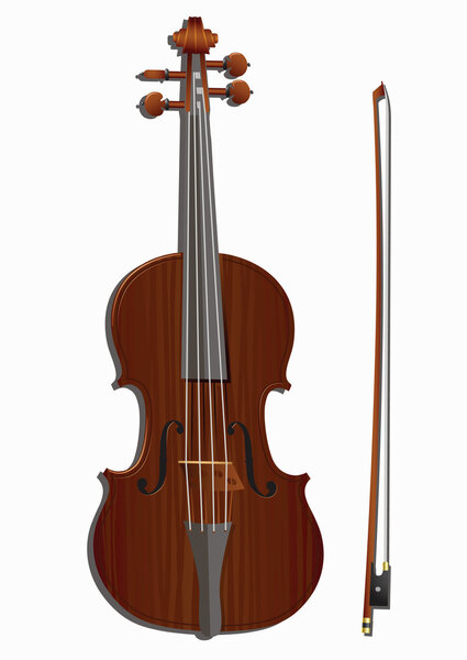 Violin and bow