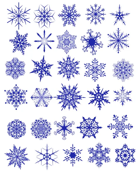 Flocons de neige — Image vectorielle