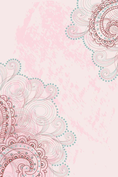 Fond rose avec un motif — Image vectorielle