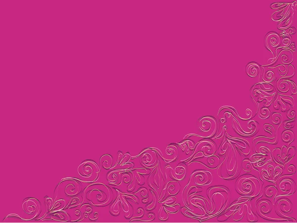 Abstrakte rosa Hintergrund mit Muster — Stockvektor