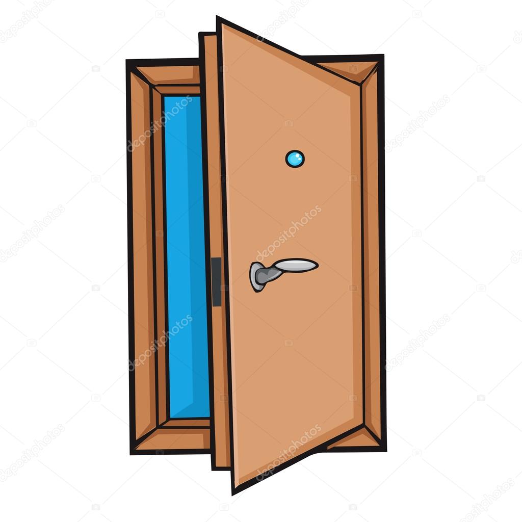 Abre la puerta. Estilo de dibujos animados . Stock Vector by ©l.grape ...