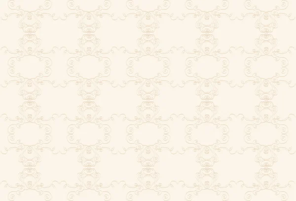 Crème achtergrond met beige patroon — Stockvector