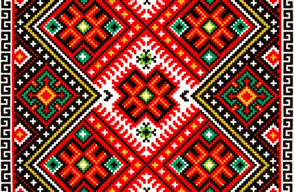 Ukrainian ornament embroidery — Stock Photo, Image