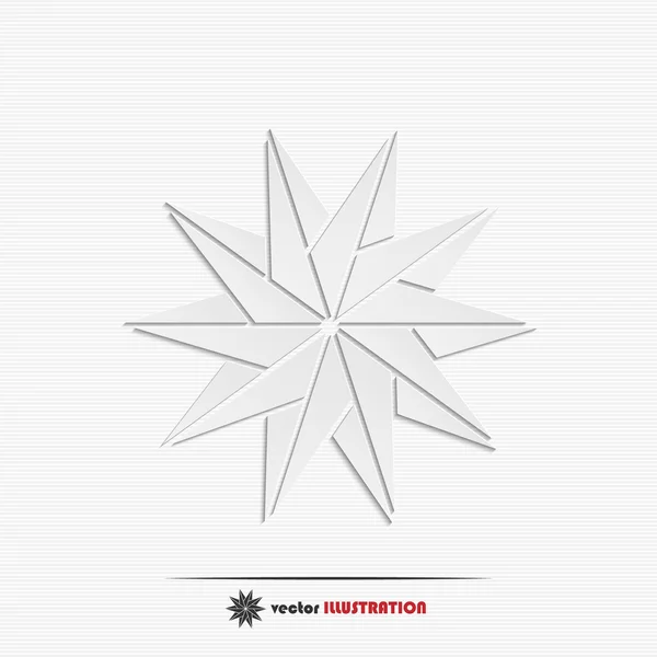 Ikon web bintang geometris abstrak - Stok Vektor