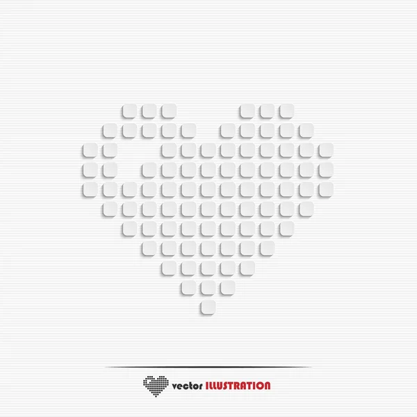 Εικονίδιο web αφηρημένη καρδιά — Διανυσματικό Αρχείο