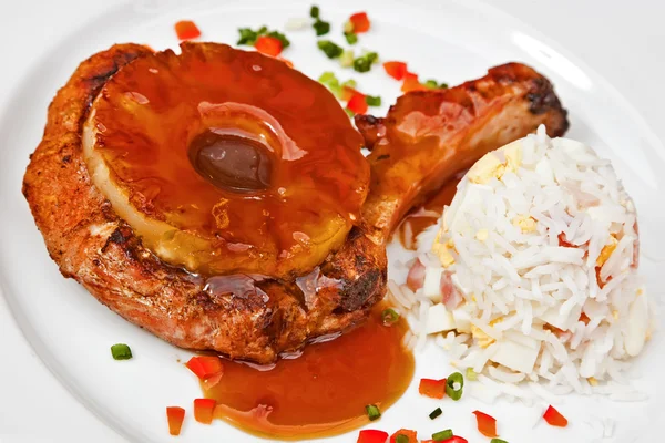 Grilled pork rib — Stock Photo, Image