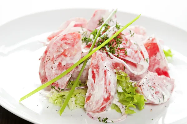 Mix salad with tomatoes — Stock Photo, Image